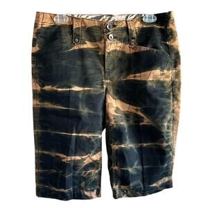 Womens Shorts Size 8 Tie Dye Reworked Indie Bold Vacation Summer Handcrafted Fun
